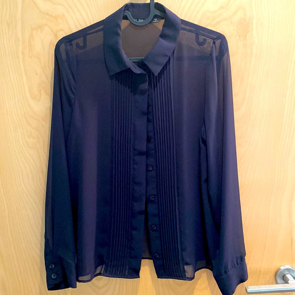 Zara Blue Blouse